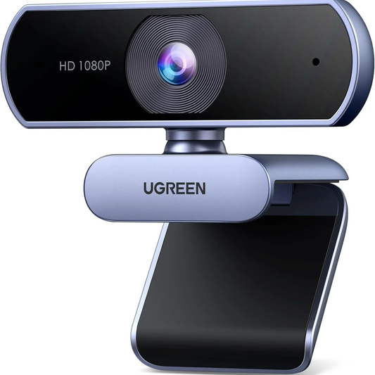 Cámara Web UGREEN Full HD 1080p – 30FPS con Micrófono Integrado