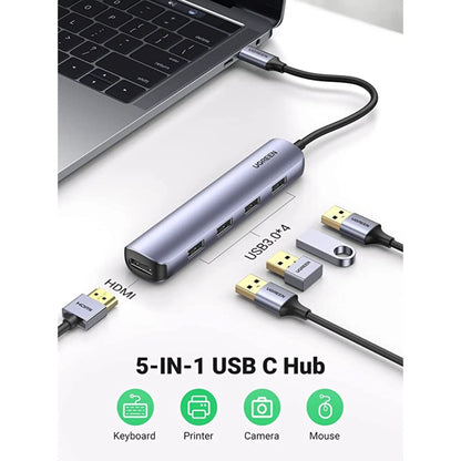 HUB MULTIPUERTOS USB + HDMI ULTRADELGADO