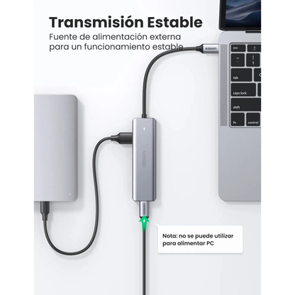 HUB USB-C UGREEN – 4 Puertos USB 3.0